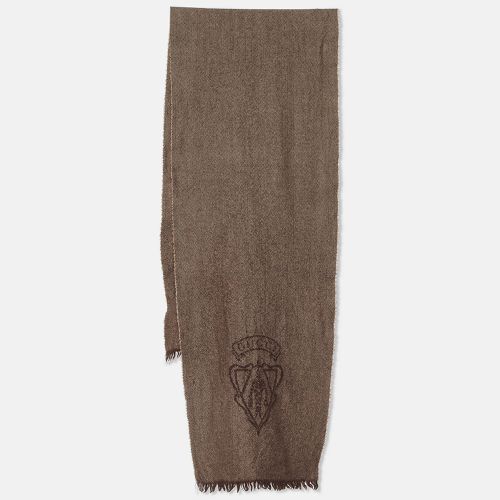 Logo Detail Herringbone Wool Muffler - Gucci - Modalova