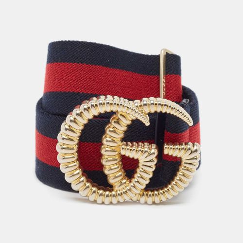 Red Elastic Torchon Double G Web Belt 75CM - Gucci - Modalova