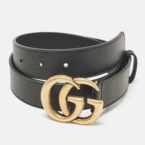 Leather GG Marmont Buckle Belt 70CM - Gucci - Modalova