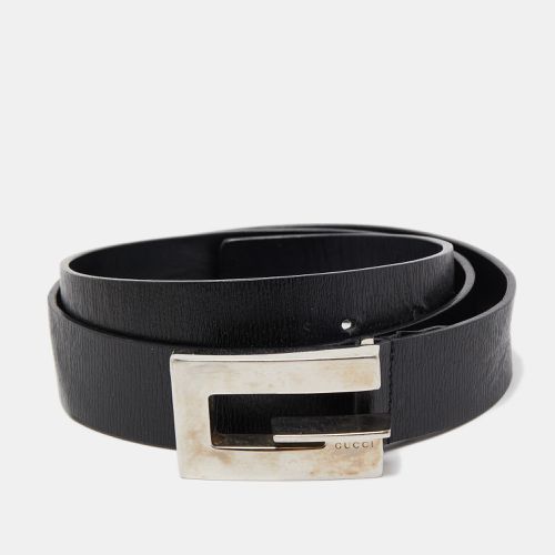 Leather G Buckle Belt 90CM - Gucci - Modalova