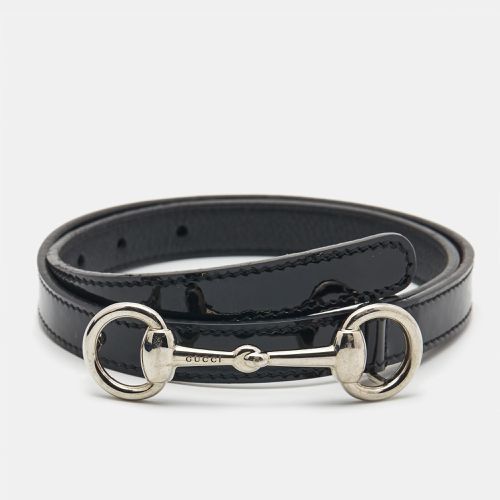 Patent Leather Horsebit Slim Belt M - Gucci - Modalova