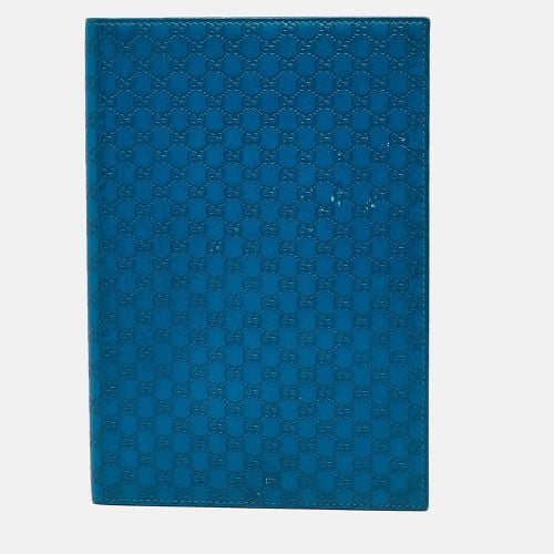 Microssima Leather Notebook Agenda Cover - Gucci - Modalova