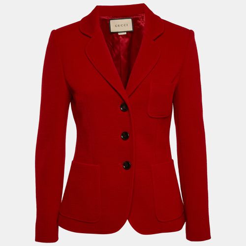 Wool Regular Fit Single Breasted Blazer S - Gucci - Modalova