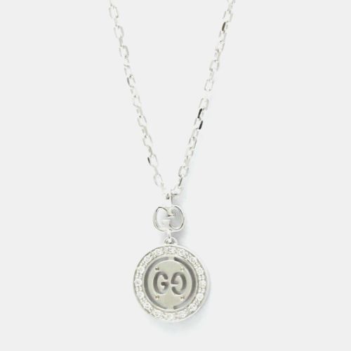 Icon 18K Gold and Diamond Pendant Necklace - Gucci - Modalova