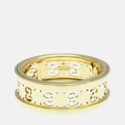 Icon Toile Ring Gold 18K Fashion No Stone Band Ring Gold - Gucci - Modalova