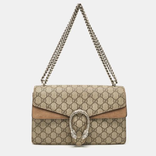 GG Supreme Canvas and Suede Small Dionysus Shoulder Bag - Gucci - Modalova