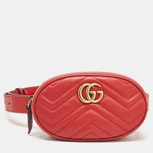 Matelassé Leather Mini GG Marmont Belt Bag - Gucci - Modalova