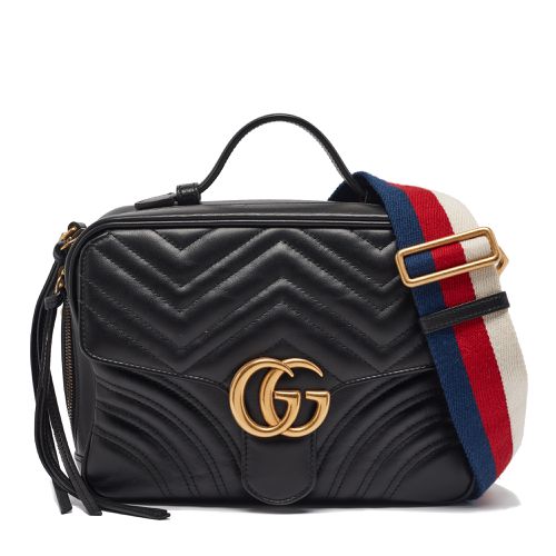 Matelassé Leather GG Marmont Top Handle Bag - Gucci - Modalova