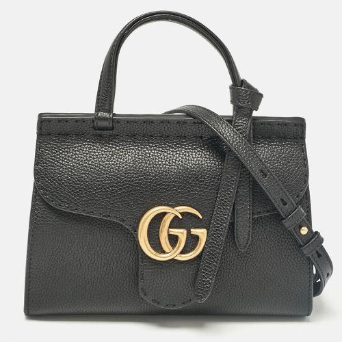 Leather Mini GG Marmont Top Handle Bag - Gucci - Modalova