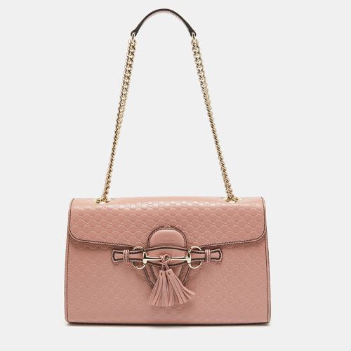 Microssima Leather Medium Emily Chain Shoulder Bag - Gucci - Modalova