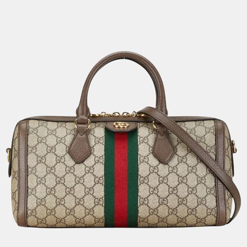 PVC Leather Ophidia Sherry Line Boston Handbag - Gucci - Modalova