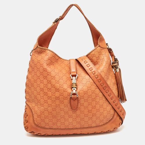 Ssima Leather Large New Jackie Shoulder Bag - Gucci - Modalova