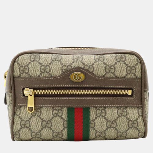 PVC Brown Ophidia GG Supreme Small Belt Bag - Gucci - Modalova