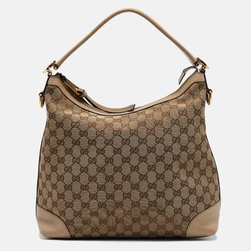 GG Canvas and Leather Miss GG Hobo - Gucci - Modalova