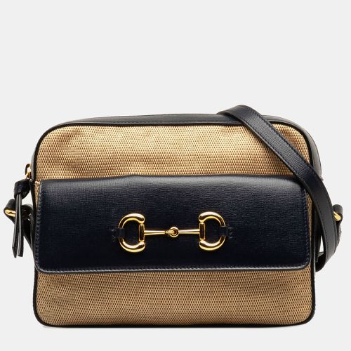 Canvas Horsebit 1955 Flap Pocket Camera Bag - Gucci - Modalova