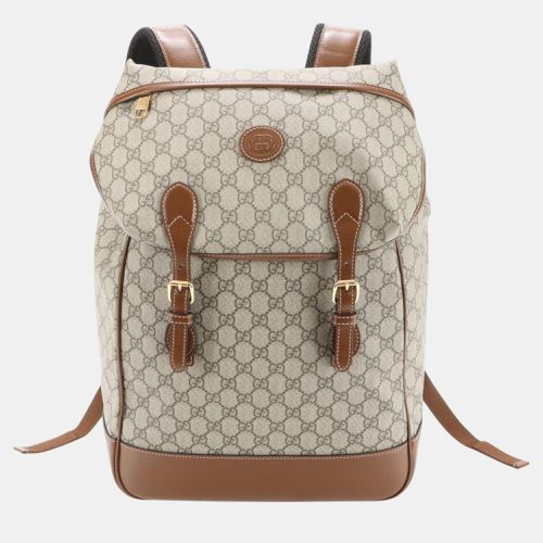 Gg Supreme Interlocking G Medium Backpack - Gucci - Modalova