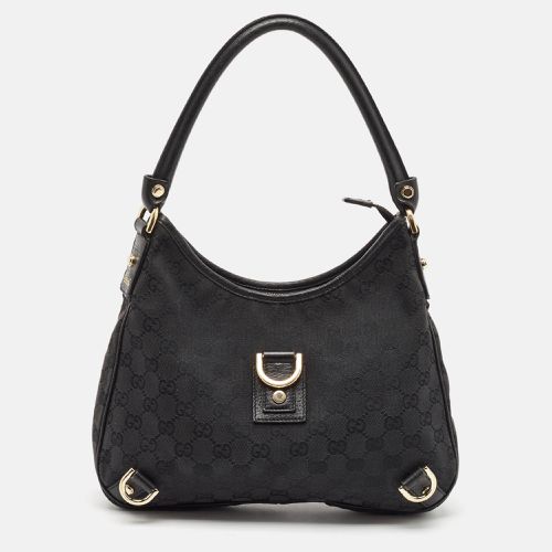 GG Canvas and Leather Abbey D-Ring Hobo - Gucci - Modalova