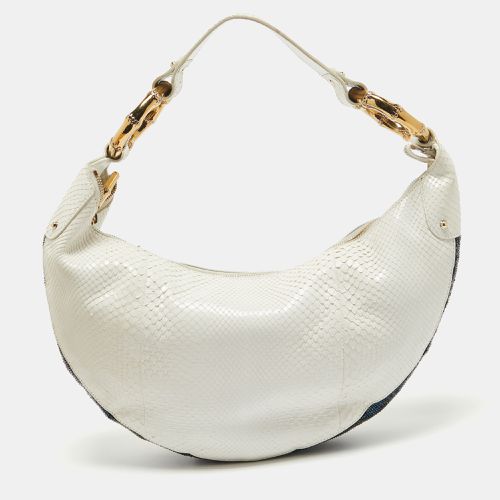 Python and Beads Bamboo Ring Hobo - Gucci - Modalova