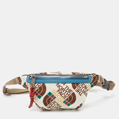 X The North Face Print Nylon and Leather Belt Bag - Gucci - Modalova