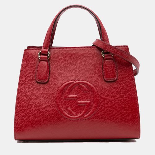 Medium Dollar Calf Soho Top Handle Convertible Tote - Gucci - Modalova