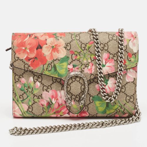 Beige GG Supreme Canvas and Suede Mini Blooms Dionysus Shoulder Bag - Gucci - Modalova