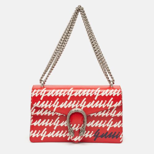 White Printed Leather Small Dionysus Shoulder Bag - Gucci - Modalova