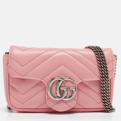 Matelassé Leather GG Marmont Super Mini Shoulder Bag - Gucci - Modalova