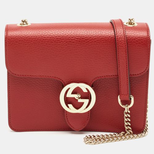 Leather Dollar Interlocking G Crossbody Bag - Gucci - Modalova