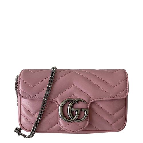 Matelasse Leather Super Mini GG Marmont Shoulder Bag - Gucci - Modalova