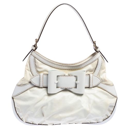 Coated Canvas and Leather Medium Queen Hobo - Gucci - Modalova