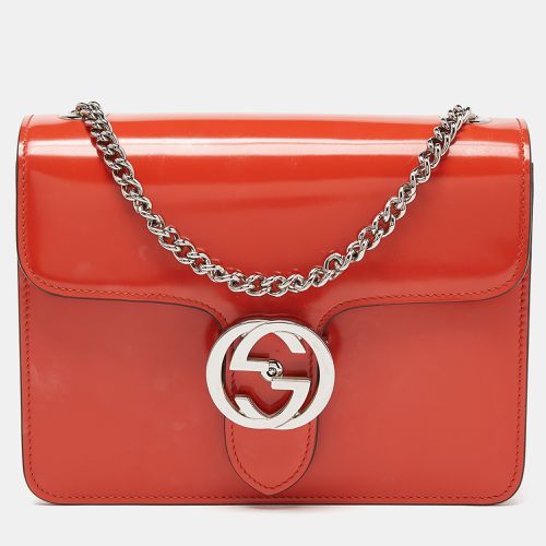 Patent Leather Small Interlocking G Crossbody Bag - Gucci - Modalova