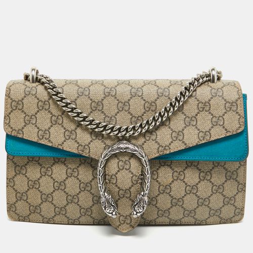 Blue GG Supreme Canvas and Suede Small Dionysus Shoulder Bag - Gucci - Modalova