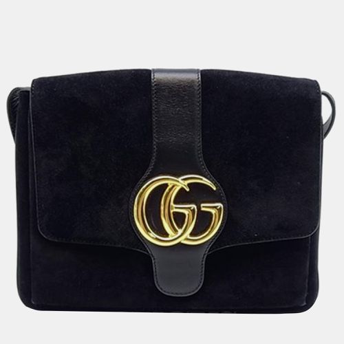 Gucci Black Suede Arli Shoulder Bag - Gucci - Modalova