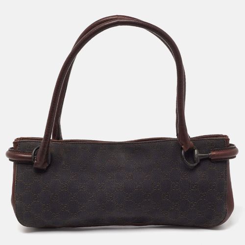 GG Canvas and Leather Satchel - Gucci - Modalova