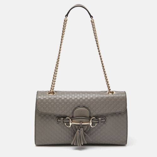 Microssima Leather Medium Emily Chain Shoulder Bag - Gucci - Modalova