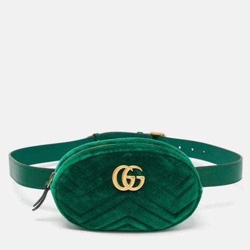 Matelassé Velvet Mini GG Marmont Belt Bag - Gucci - Modalova