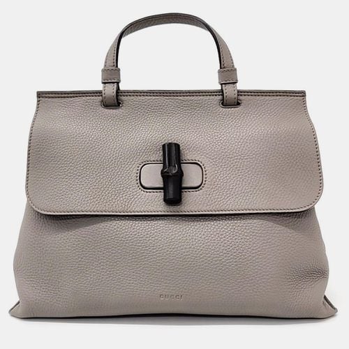 Mocha Leather Daily Tote Bag - Gucci - Modalova