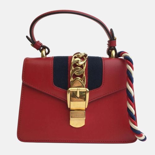 Leather Mini Sylvie Shoulder Bag - Gucci - Modalova