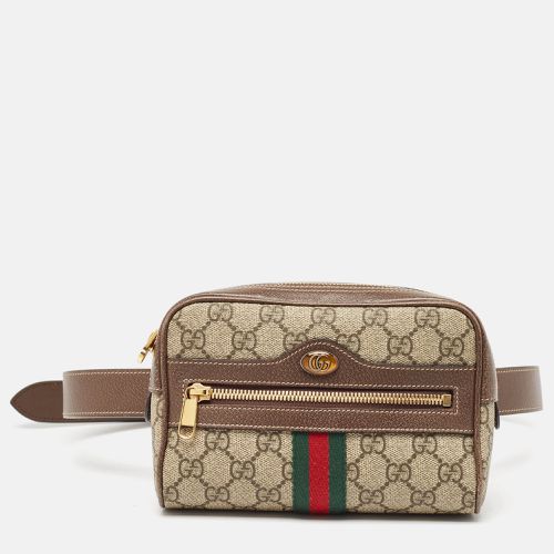 Beige GG Supreme Canvas and Leather Ophidia Belt Bag - Gucci - Modalova