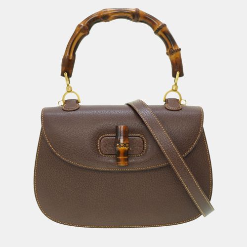 Leather Bamboo 1947 Top Handle Bag - Gucci - Modalova