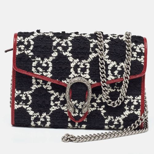 Tri Color GG Tweed and Leather Dionysus Wallet On Chain - Gucci - Modalova