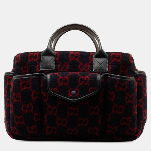 Red Wool GG Top Handle Bag - Gucci - Modalova