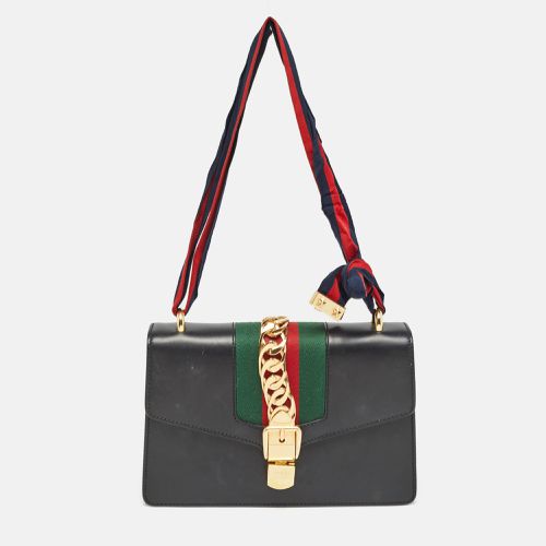 Leather Small Web Sylvie Shoulder Bag - Gucci - Modalova