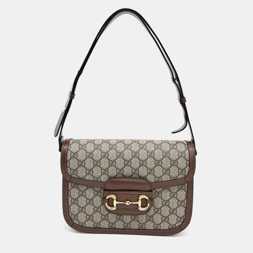 GG Canvas 1955 Horsebit Shoulder Bag - Gucci - Modalova