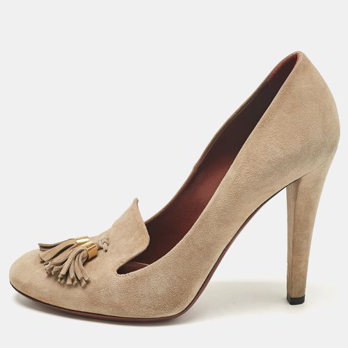 Suede Tassel Detail Loafer Pumps Size 39 - Gucci - Modalova