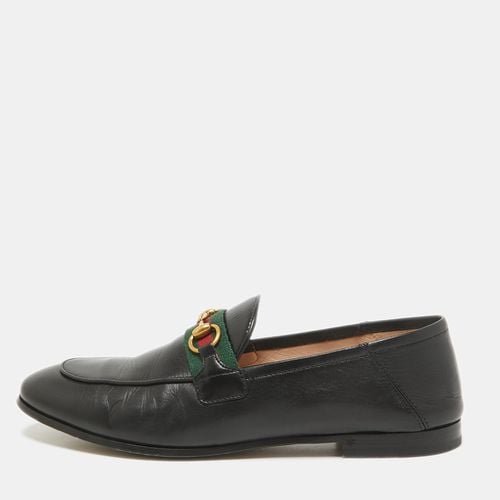 Leather Web Brixton Horsebit Loafers Size 37 - Gucci - Modalova