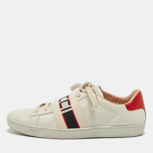 Leather Logo Band Ace Sneakers Size 37 - Gucci - Modalova