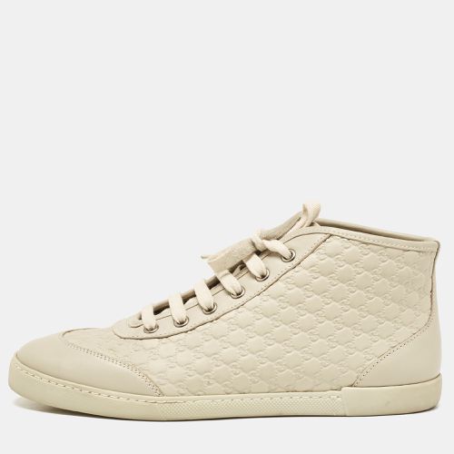 Microssima Leather High Top Sneakers Size 38 - Gucci - Modalova