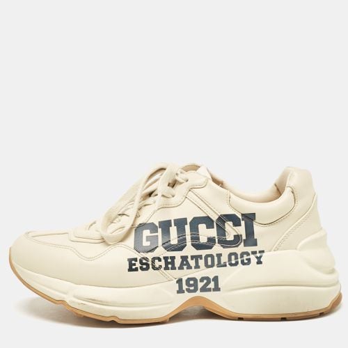 Leather Rhyton Low Top Sneakers Size 38 - Gucci - Modalova