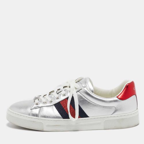 Leather Web Ace Sneakers Size 37.5 - Gucci - Modalova